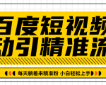 百度短视频被动引精准流量,每天躺着来精准粉,超级简单小白轻松上手-520资源库