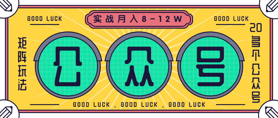公众号矩阵实战1年多,20多个公众号,关注数70W左右,每个月收益大概在8-12W-520资源库