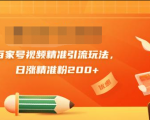 黄岛主引流课：百家号视频精准引流玩法，日涨精准粉200+-520资源库