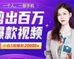 小白易上手的手机剪辑赚钱课,抓住短视频风口月赚2万+-520资源库