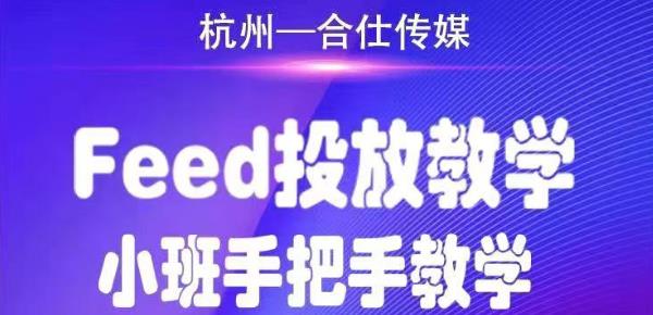 合仕传媒Feed投放教学，手把手教学，开车烧钱必须自己会-520资源库