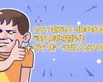2021新风口-拼多多虚拟店：可多店批量操作，每个店一天收入在200-1000-520资源库