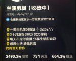 兰溪抖音混剪：一部手机学习剪辑，3个月涨粉580万-520资源库
