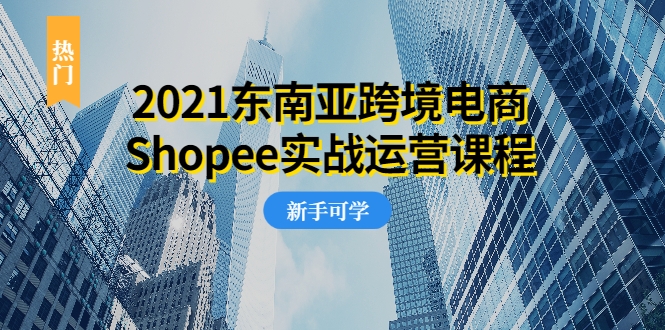 2021东南亚跨境电商Shopee实战运营课程,0基础、0经验、0投资的副业项目-520资源库