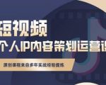 抖音短视频个人ip内容策划实操课，真正做到普通人也能实行落地-520资源库