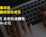 虚拟图集项目：矩阵站群自动化成交，3-5个月实现快速赚钱月入1W+左右-520资源库