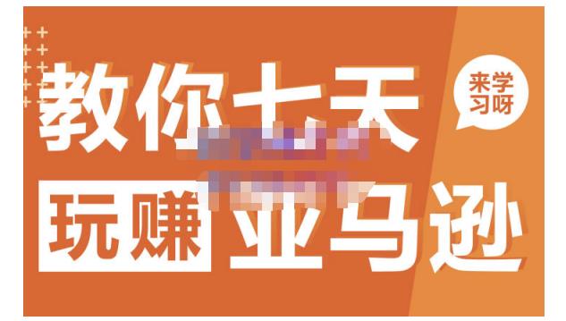 晟尧跨境·教你七天玩赚亚马逊,教你轻松玩赚亚马逊,适合小白学习-520资源库