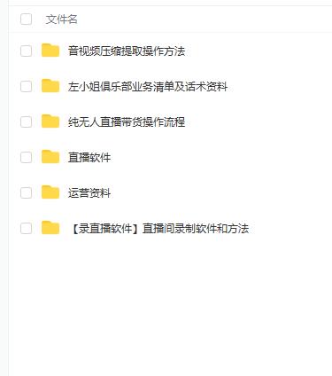 左小姐-直播带货俱乐部十三行、无人直播，全套教程附：工具、文档、话术资料-520资源库