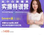 Seven漆:国内&TIKTOK短视频直播训练营，全球直播带货的风口赶紧乘风掘金-520资源库
