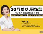 叶小鱼21天短视频文案拆书营,学完轻松搞定各类书单短视频文案-520资源库