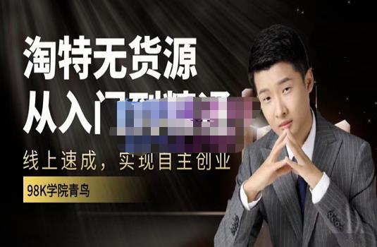 98k学院的淘特无货源线上速成课，从入门到精通，让你最小投入，最高回报-520资源库
