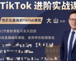 大山老师TikTok进阶实战课:账号详解,流量运营,实战变现,助力你成功出海-520资源库
