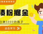 全网2022独家暴利项目，负债粉掘金，日搞5000的路子-520资源库