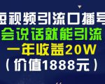 安妈·短视频引流口播号,会说话就能引流,一年收益20W(价值1888元)-520资源库