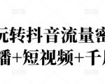 2022玩转抖音流量密码，(直播+短视频+千川)-520资源库