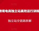 跨境电商独立站高效运行训练营,独立站全链路拆解-520资源库