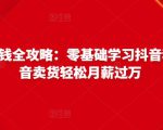 抖音电商赚钱全攻略：零基础学习抖音种草，靠抖音卖货轻松月薪过万-520资源库