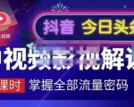 嚴如意·中视频影视解说—掌握流量密码，自媒体运营创收，批量运营账号-520资源库