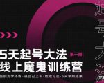 大播·五天起号魔鬼训练营,告别光学不练,逼自己上车,成败与否,5天拿到结果-520资源库