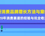 新消费品牌增长方法与案例精华课：20年消费赛道的经验与坑全收录-520资源库