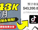 2022抖音国际版Tiktok赚钱项目：每天上传一个视频就轻松月入$43200-520资源库