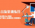 美业抖音流量训练营:从0到10w+粉丝 让你的门店用户增长+业绩增长+利润增长-520资源库