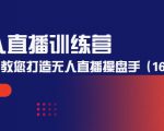 无人直播训练营：手把手教您打造无人直播操盘手（16节课时）-520资源库