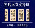 他创传媒·抖音小店系统运营实操课,从零到一系统性教学,抖店日出千单保姆级讲解-520资源库