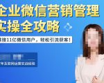 企业微信营销管理实操全攻略,链接11亿微信用户,轻松引流获客!-520资源库