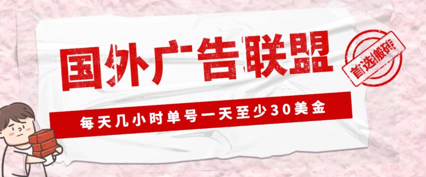外面收费1980的最新国外LEAD广告联盟搬砖项目，单号一天至少30美金【详细玩法教程】-520资源库