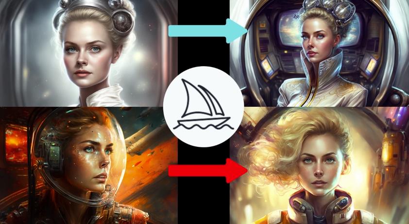 Midjourney V4实现连续性的人物创作：漫画，故事，动画操作教程参数设置-520资源库