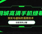 同城高清手机绿幕，直播间现实与虚拟的混搭技术，老板商家必看！-520资源库