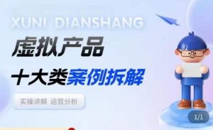 虚拟产品项目拆解课，十大类案例拆解分析运营玩法-520资源库