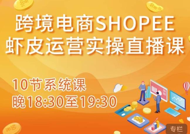 跨境电商Shopee虾皮运营实操直播课，从零开始学，入门到精通（10节系统课）-520资源库