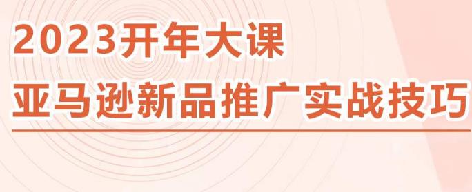 2023亚马逊新品推广实战技巧，线下百万美金课程的精简版，简单粗暴可复制，实操性强的推广手段-520资源库