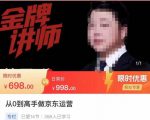从0到高手做京东运营,从基础到高级,带你玩转京东电商平台-520资源库