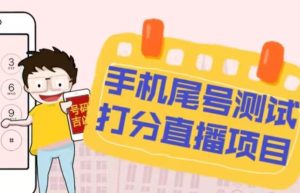 最新抖音爆火的手机尾号测试打分无人直播项目，轻松日赚几百+【打分脚本+详细教程】-520资源库