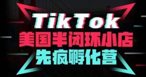 疯人院·TikTok美国半闭环小店孵化营，抢占TikTok美国蓝海市场，开店、运营、带货、投流全实操-520资源库