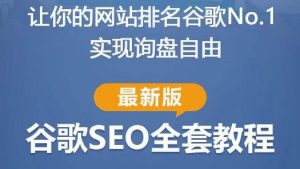谷歌SEO实战教程：如何让你的网站在谷歌排名第一，内容从入门到高阶，适合个人及团队-520资源库
