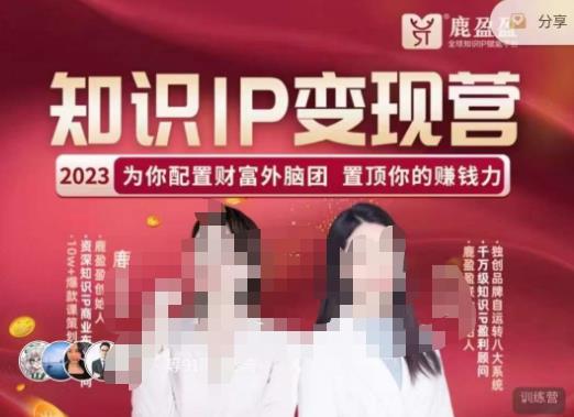 鹿盈盈-知识IP变现实操营,普通人可复制的知识产品落地实操课,带你打通知识IP变现底层逻辑-520资源库