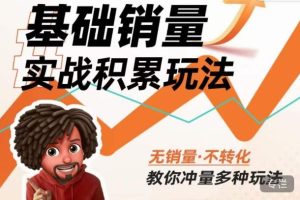 内功丨淘系基础销量实战积累玩法，无销量·不转化，教你冲量多种玩法-520资源库