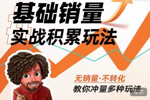 内功丨淘系基础销量实战积累玩法，无销量·不转化，教你冲量多种玩法-520资源库