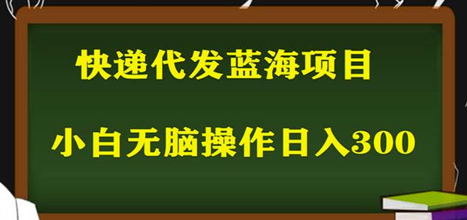 2023最新蓝海快递代发项目，小白零成本照抄也能日入300+-520资源库