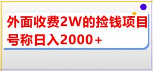外面收费2w的直播买货捡钱项目，号称单场直播撸2000+【详细玩法教程】-520资源库