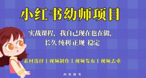 单天200-700的小红书幼师项目（虚拟），长久稳定正规好操作！-520资源库