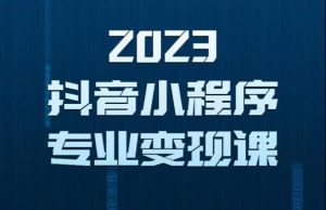 2023年抖音小程序变现保姆级教程,0粉丝新号,无需实名,3天起号,第1条视频就有收入-520资源库