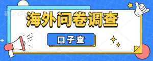 外面收费5000+海外问卷调查口子查项目，认真做单机一天200+【揭秘】-520资源库