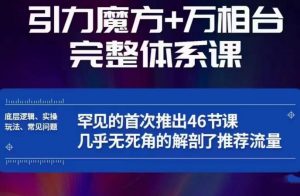 引力魔方万相台完整体系课：底层逻辑、实操玩法、常见问题，无死角解剖推荐流量-520资源库