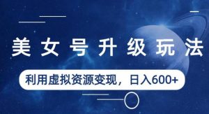 美女号升级玩法，利用虚拟资源变现，日入600+（教程+素材）【揭秘】-520资源库