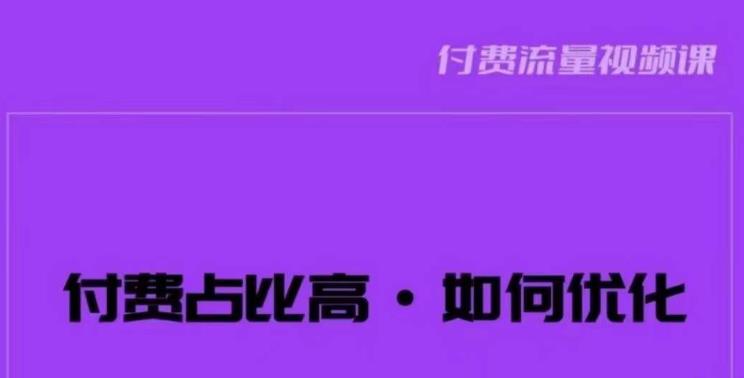 波波-付费占比高，如何优化？只讲方法，不说废话，高效解决问题！-520资源库